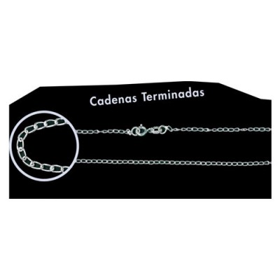 CADENA PLATA DE LEY 40cm...